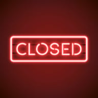 red-closed-neon-sign-vector