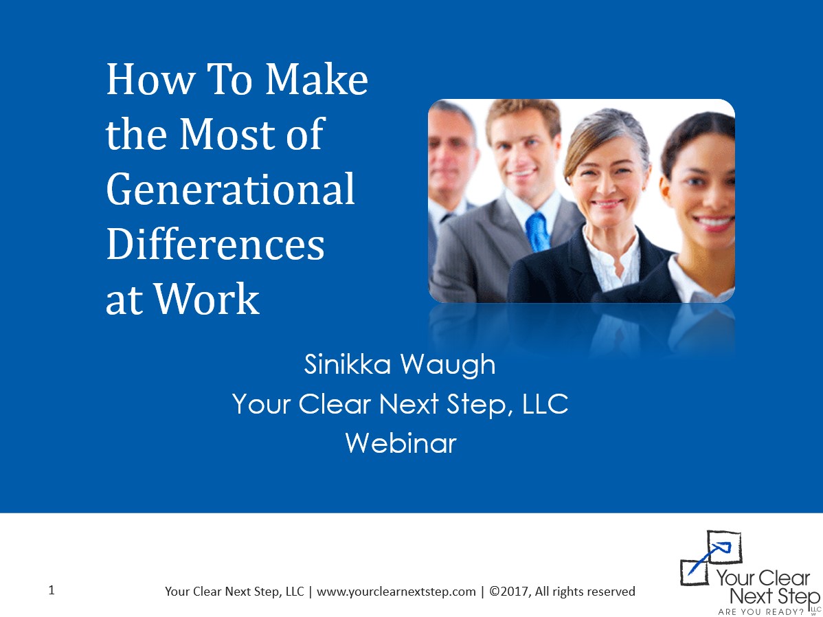 How to Make the Most of Your Generational Differences at Work -Webinar